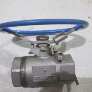  Locking Oval Handle Stainless 1" NPT Ball Valve CF8M 2000 WOG