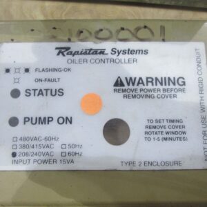 Rapistan Systems Oil Controller 208/240VAC