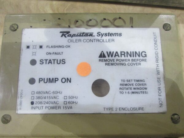 Rapistan Systems Oil Controller 208/240VAC