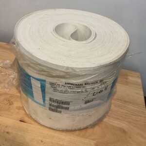 8"W x 71’L Conveyor Belt Fabric ESF 6/2 0+0 (PU) White Food Grade 2BX Ammeraal