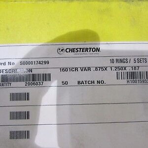 Chesterton 1601CR VAR .875 X 1.25 X .187 2006037 Valve Packing box of 23 pcs