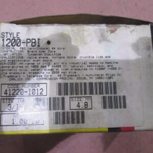 Garlock 1200-PBI Mechanical Packing 3/16" Partial Roll 1 LB