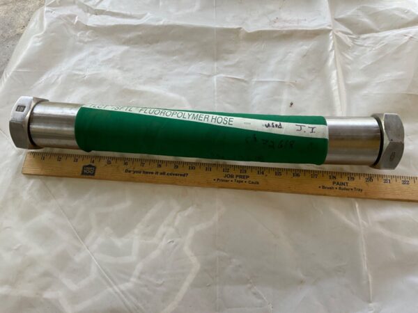 20” x 2” SAINT GOBAIN TLCT/SFTL FLOUROPOLYMER Green FG HOSE w/ 13HG200 Fittings