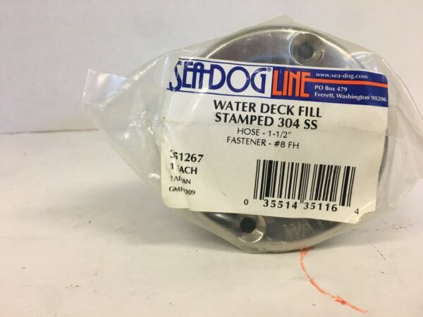 351267 Sea-Dog Line 304 Stainless Steel Water Deck Fill 1-1/2" Hose 132-3336