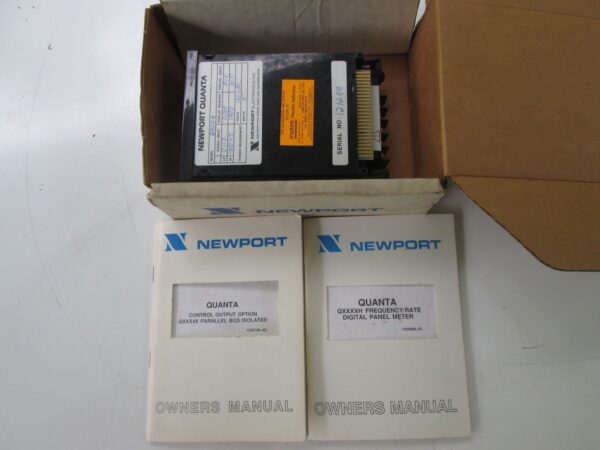 Newport Quanta Model Q9004 120VAC 5 Watts 0 - 1800 HZ Panel Meter Industrial