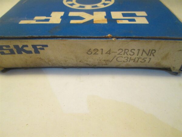 SKF Single Row Ball Bearing 6214-2RS1NR/C3HT51 6214