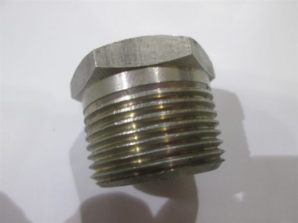 304 766 Stainless Pipe Hex Reducer Bushing Fitting 1" Male X 3/8" Female NPT