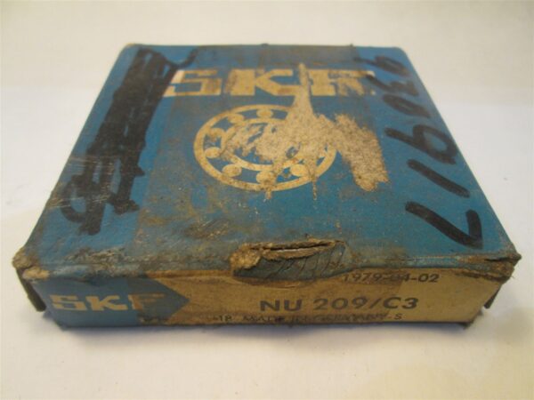 SKF Bearing NU209C Germany Stamped 2nu09