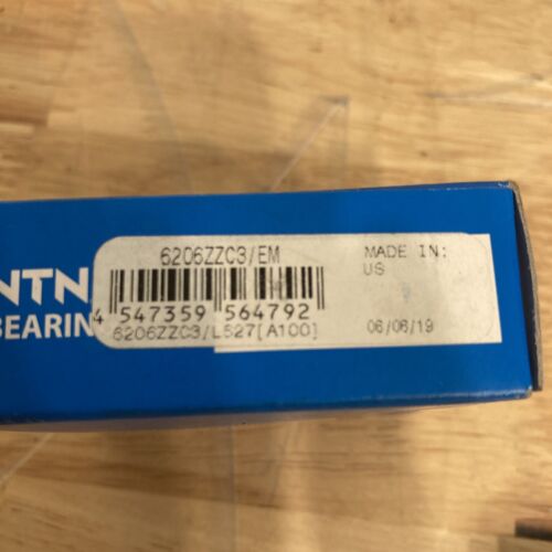 NTN 6206ZZC3/EM Deep Groove Ball Bearing Made In USA 2019 Stock - Image 2
