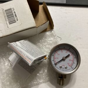  4FMK7A Pressure Gauge 0-100psi 0-700kPa 304SS Case 316SS Tube Socket