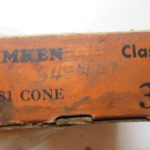 Timken Tapered Roller Bearing 3781 Cone Precision Class 3