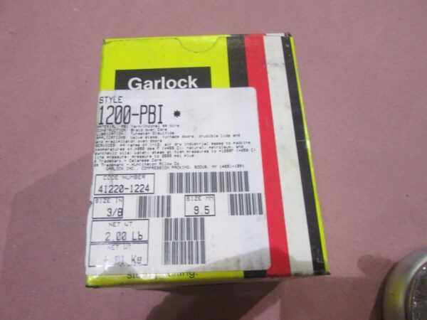 Garlock 3/8" 9.5mm 1200-PBI 1200PBI Mechanical Packing 2 LB