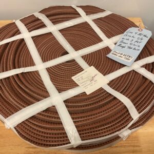 200’+ Brown Nitrile Rough Top Conveyor Belt 3 Ply 5/8” Wide for AC HORN COLLATOR