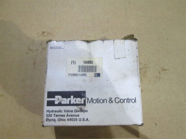 Parker Motion Control 1A865 Flow Hydraulic Valve 3000PSI