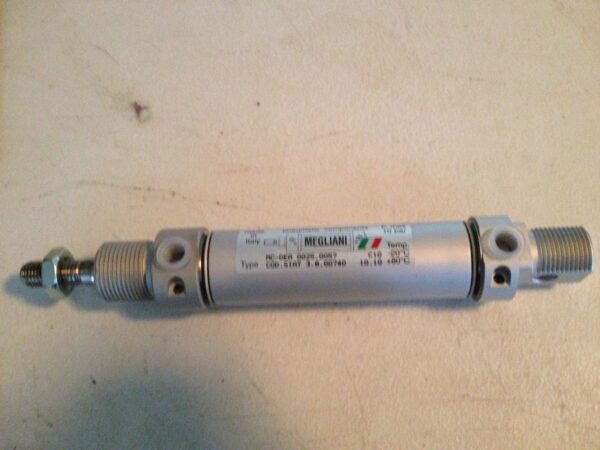  Megliani Pneumatic Cylinder MC-DEA 0025.0057 10 bar Industrial