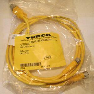  Turck VBRS 4.4-2PKG 3M-1/1 ID Number U0117-45 Cable Twin Junction Cordset