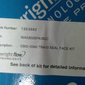  SEALED Wright Flow Technologies Seal Face Kit WA0300SKF/SCC