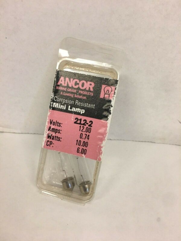 Ancor #212-2 Festoon 6 Candlepower 13v Card-2 522122