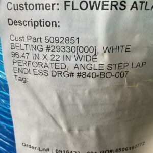 29330 Mir Perforated Vacuum Conveyor Belt