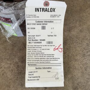 183469 Intralox 1400 Raised Flat Top With Tabs